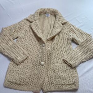 Sears Women’s Vintage Fisherman Sweater Size Large